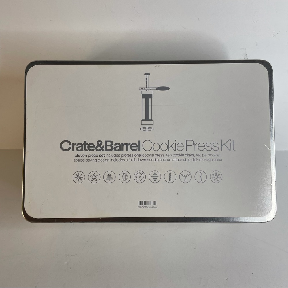 Crate & Barrel Cookie Press Kit (11 pieces) - Picture 3 of 5